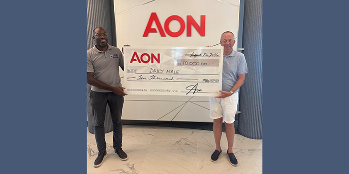 Aon Supports DailyMale With $10,000 Donation