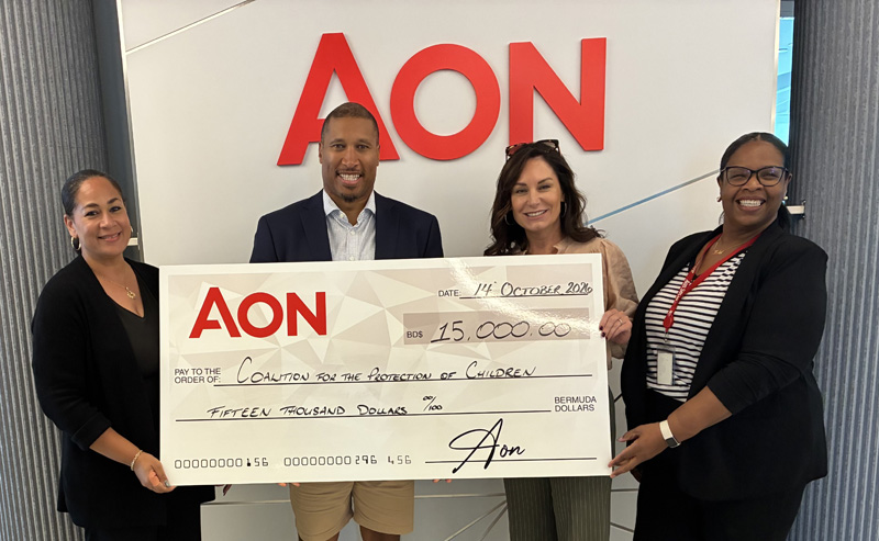 Bermuda: Aon donates $15,000 to local children's breakfast program