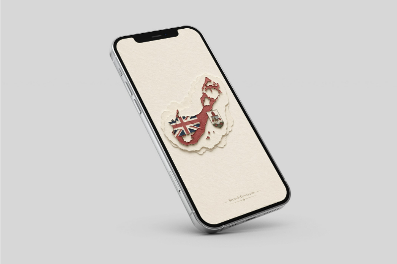 Bermuda Paper Keepsake Phone Mockup Bermuda Oct 2026 Regular