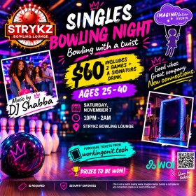 Singles Bowling Night Bermuda October 2026