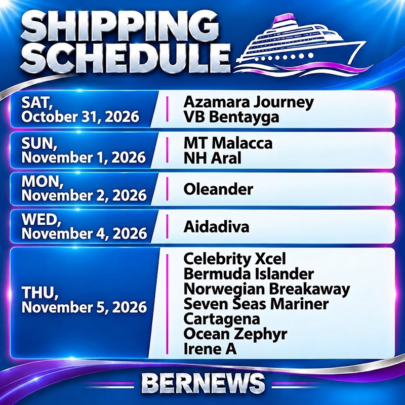 Weekly Shipping October 31 2026 GRAPHIC